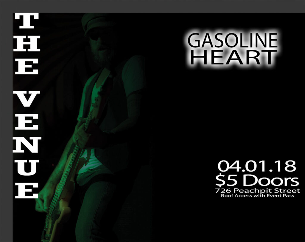 Advertising for Gasoline heart concert