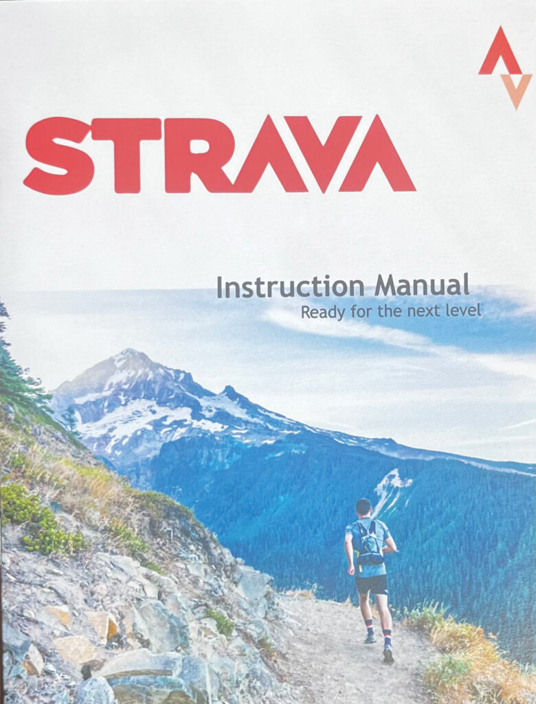 Instruction manual on the application Strava. 